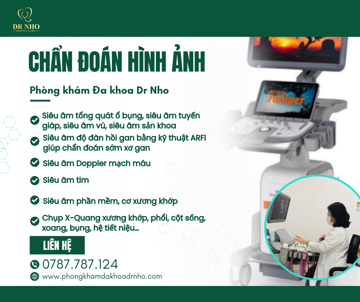 Chẩn đoán hình ảnh - Phòng khám đa khoa Dr Nho