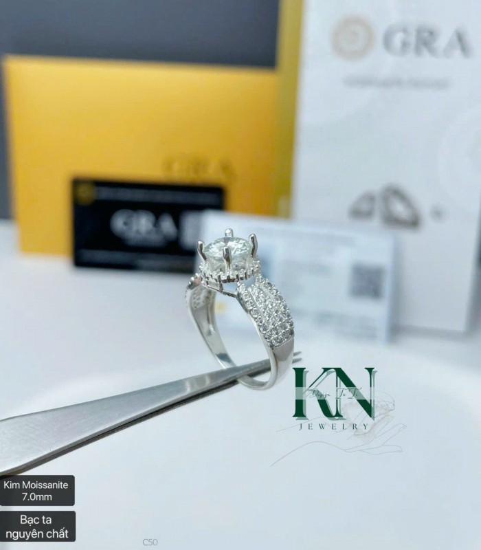 Nhẫn Bạc Nguyên Chất Mẫu 02