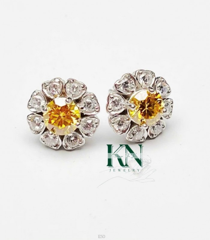 Bông Tai Bạc Nguyên Chất Mẫu 05