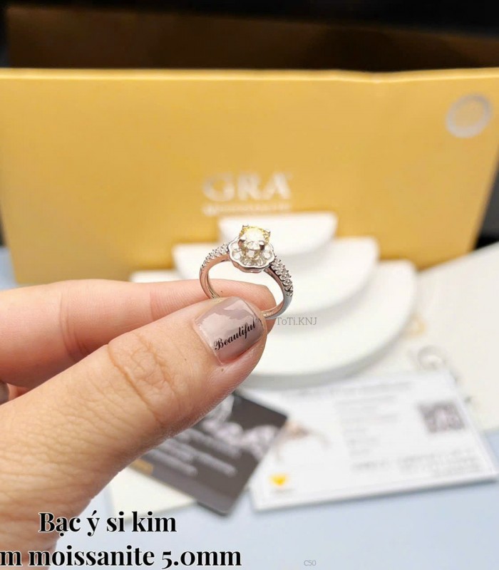 Nhẫn Bạc Nguyên Chất Mẫu 07