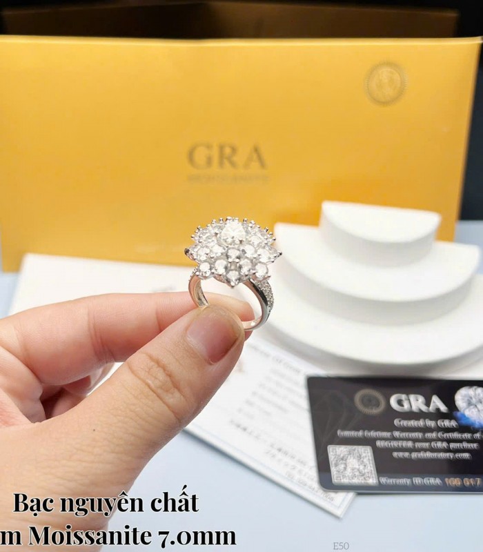 Nhẫn Bạc Nguyên Chất Mẫu 08