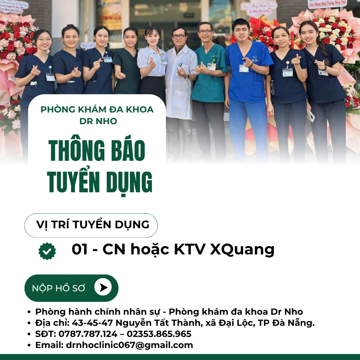 PHÒNG KHÁM DR NHO TUYỂN DỤNG